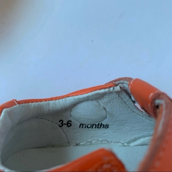 NIB RileyRoos Savannah in Tangerine Baby Shoes Size 3-6 Months Size 3 - 4 - Picture 7 of 11